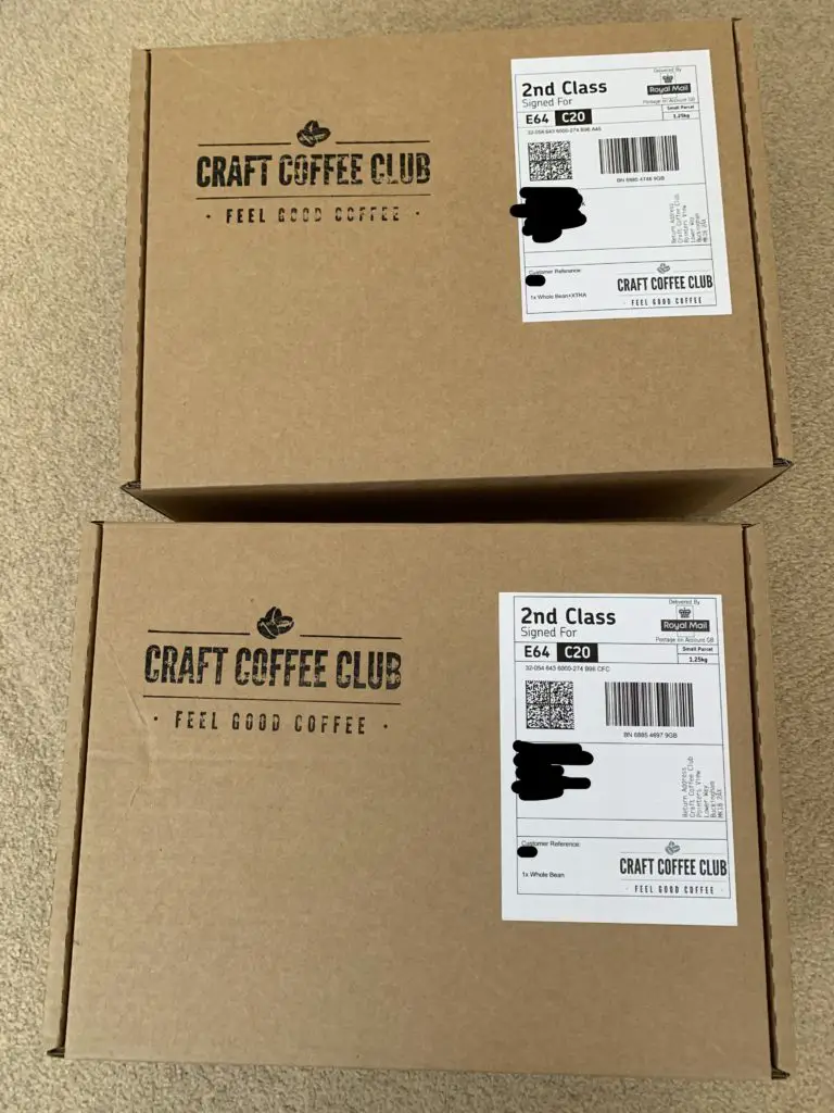 2 April 2021 Boxes From Craft Coffee Club