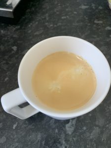 Crema on freshly brewed Chelbesa